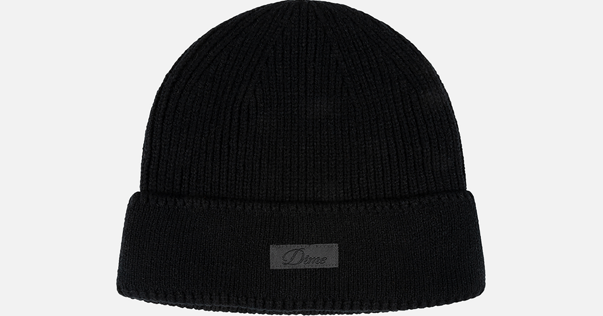 Cursive Rib Beanie – Dime