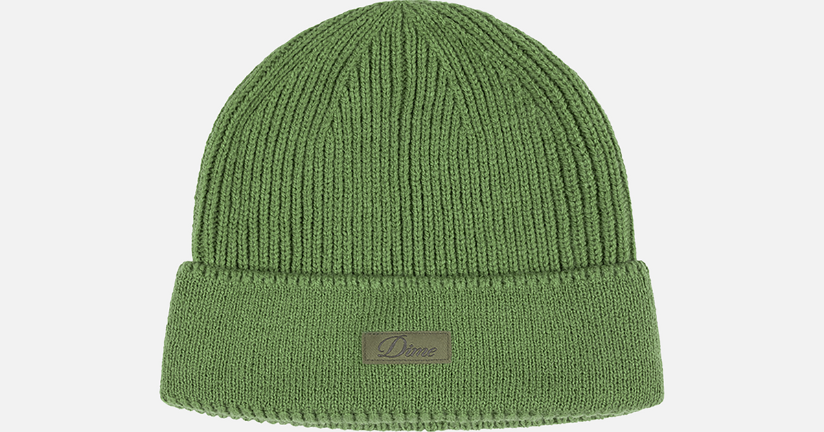 Cursive Rib Beanie – Dime