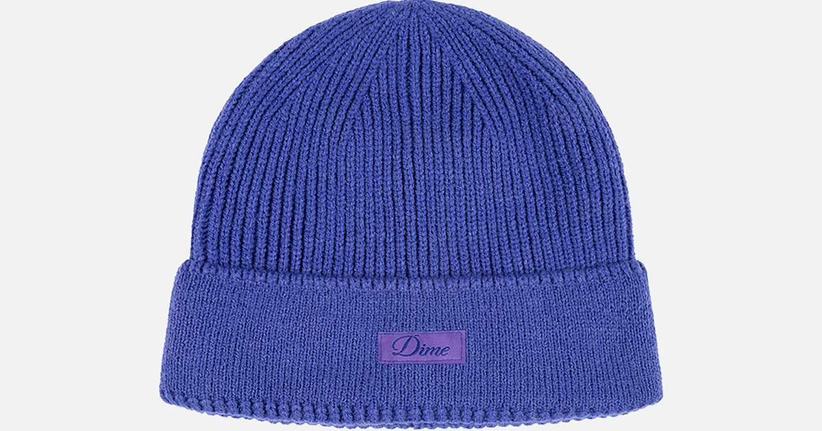 Cursive Rib Beanie – Dime