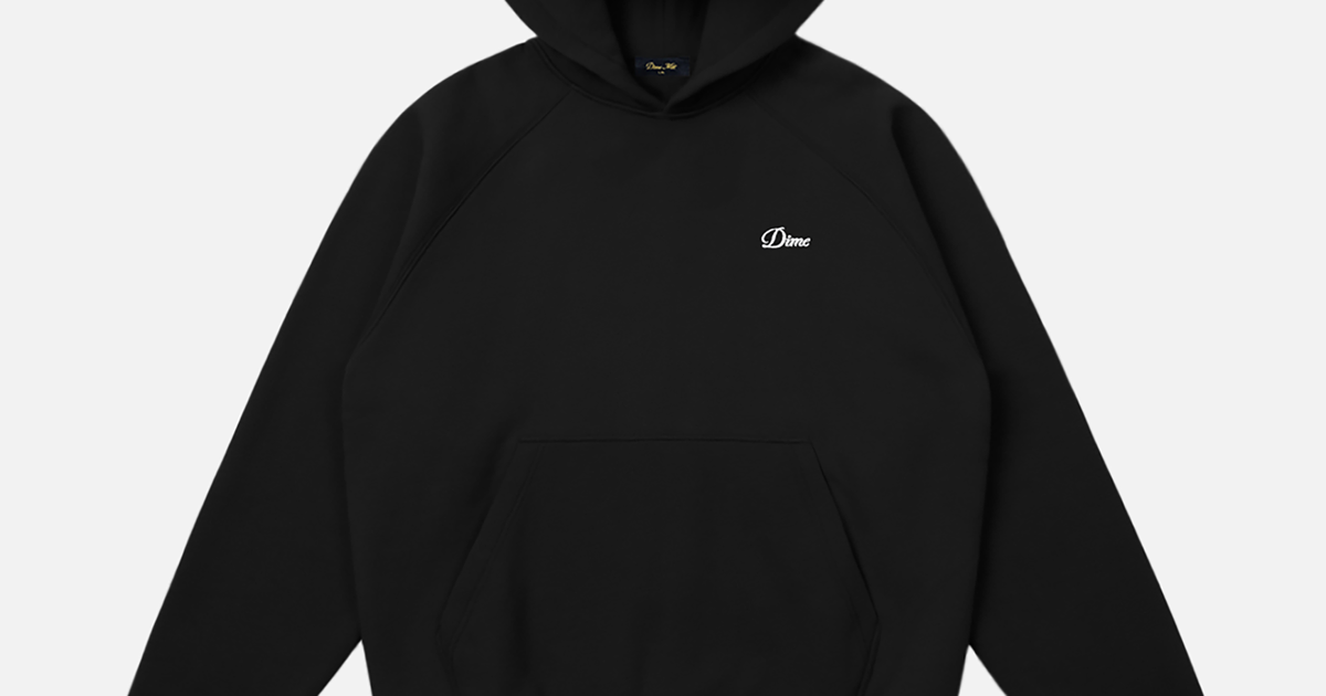 Cursive Small Logo Hoodie – Dime