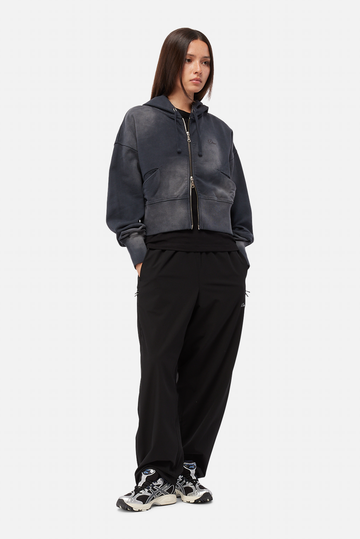 Cropped Zip Hoodie