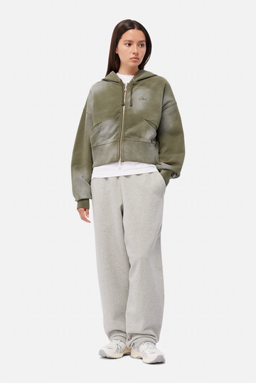 Cropped Zip Hoodie