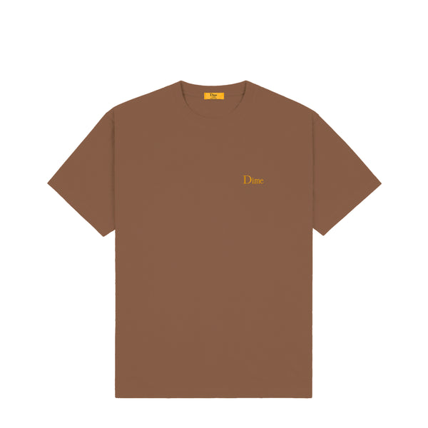 Classic Small Logo T-Shirt Brown | Dime