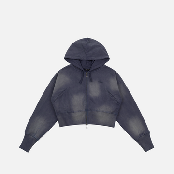 Cropped Zip Hoodie
