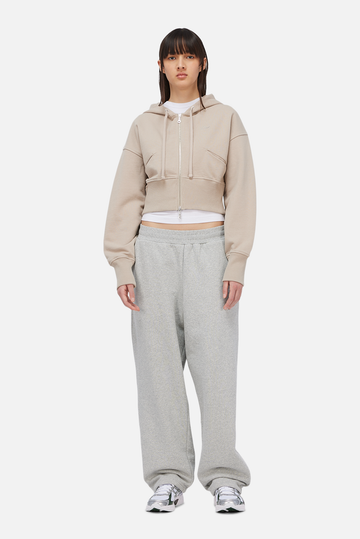 Hoodie Cropped Zip