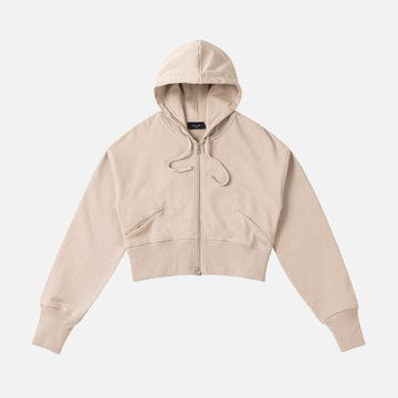 Hoodie Cropped Zip
