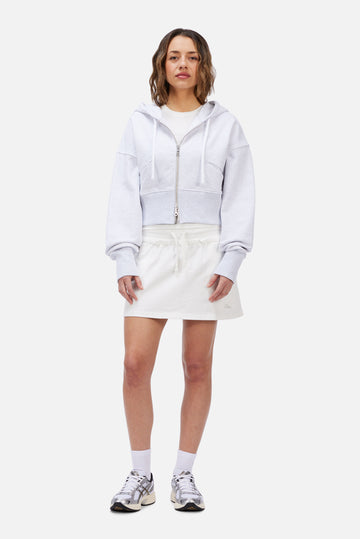 Cropped Zip Hoodie