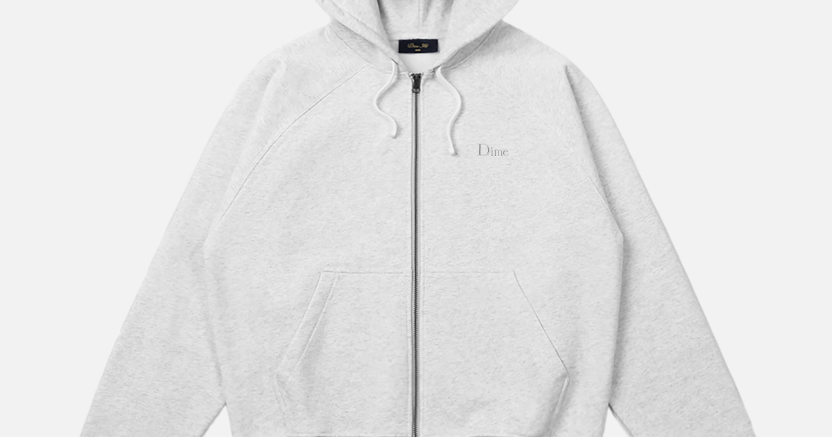 Classic Small Logo Zip Hoodie – Dime