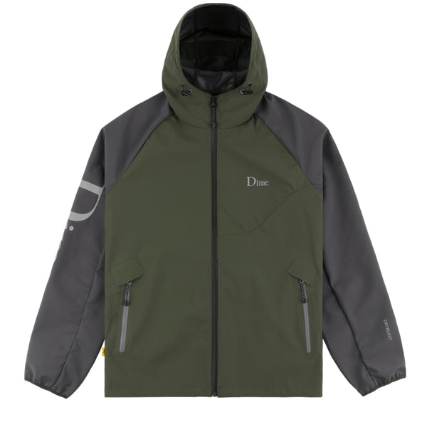 Two Tone Windbreaker Jacket Olive Green/Eggplant | Dime