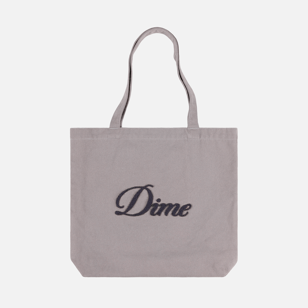 Cursive Chenille Tote Bag