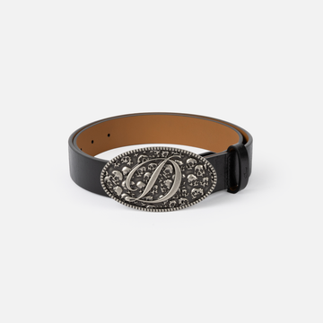 Skull Leather Belt
