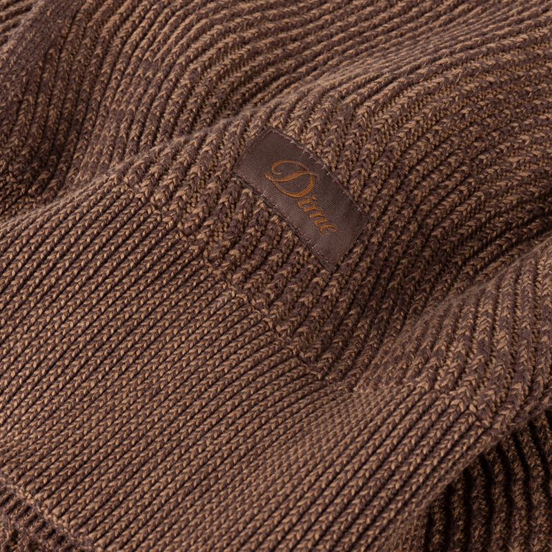 小物 Dime Wave Knit Scarf / Brown Wave Knit Scarf – Dime