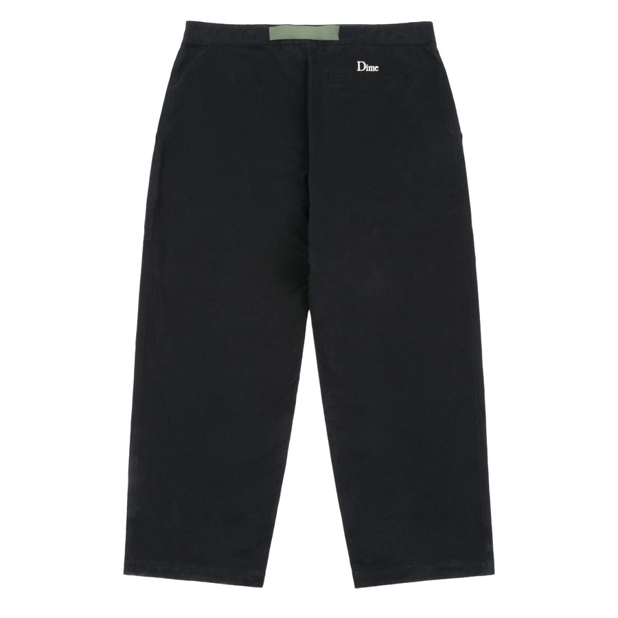 Belted Twill Pants Dark charcoal | Dime