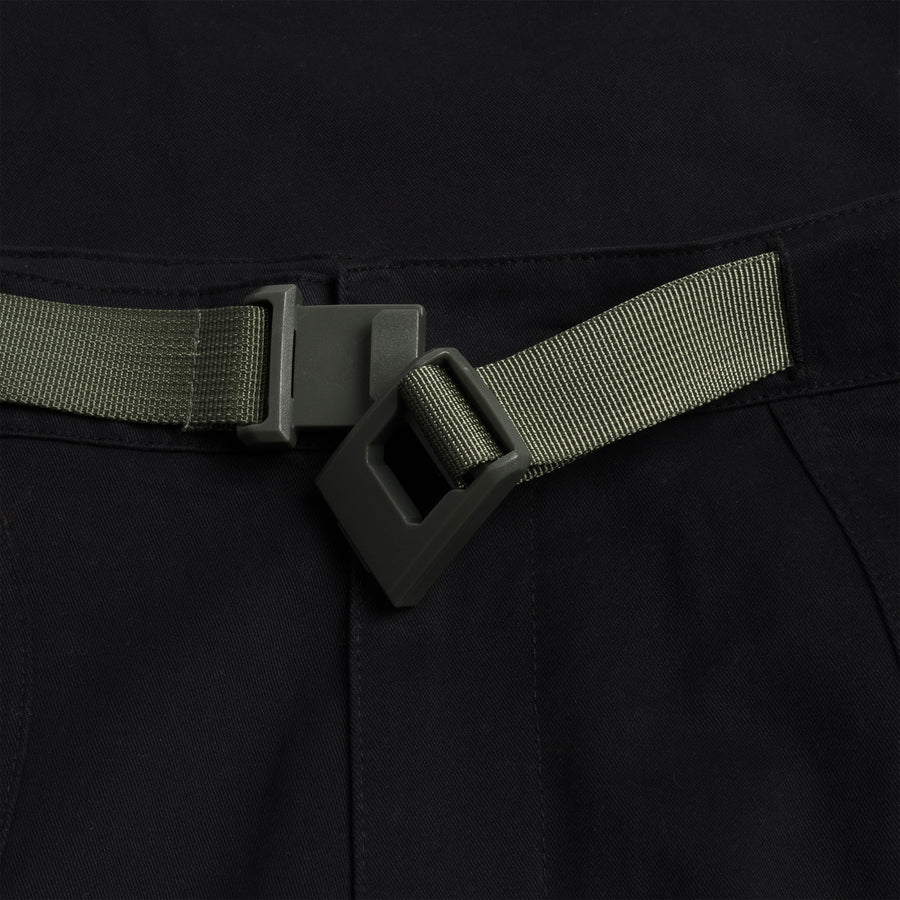 Belted Twill Pants Dark charcoal | Dime