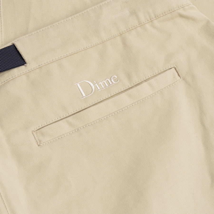 Belted Twill Pants Light oak | Dime