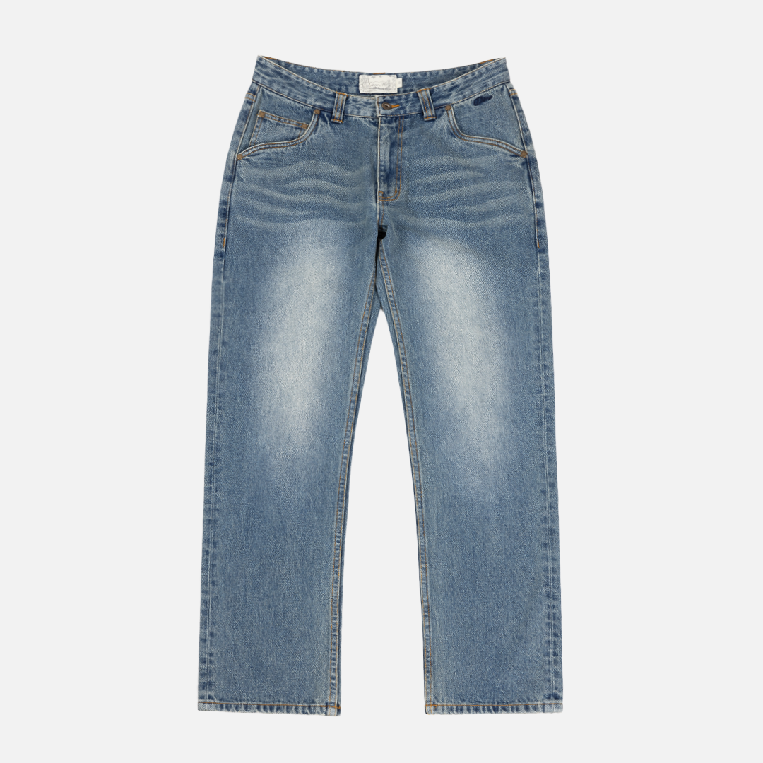 Straight Denim Pants