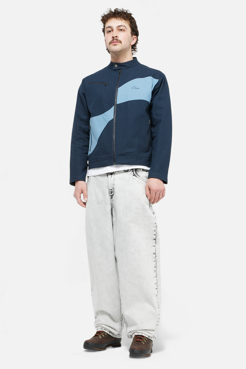 Dime ワイドレッグデニムパンツ ホワイト DIME BAGGY DENIM PANTS SMOKE WHITE