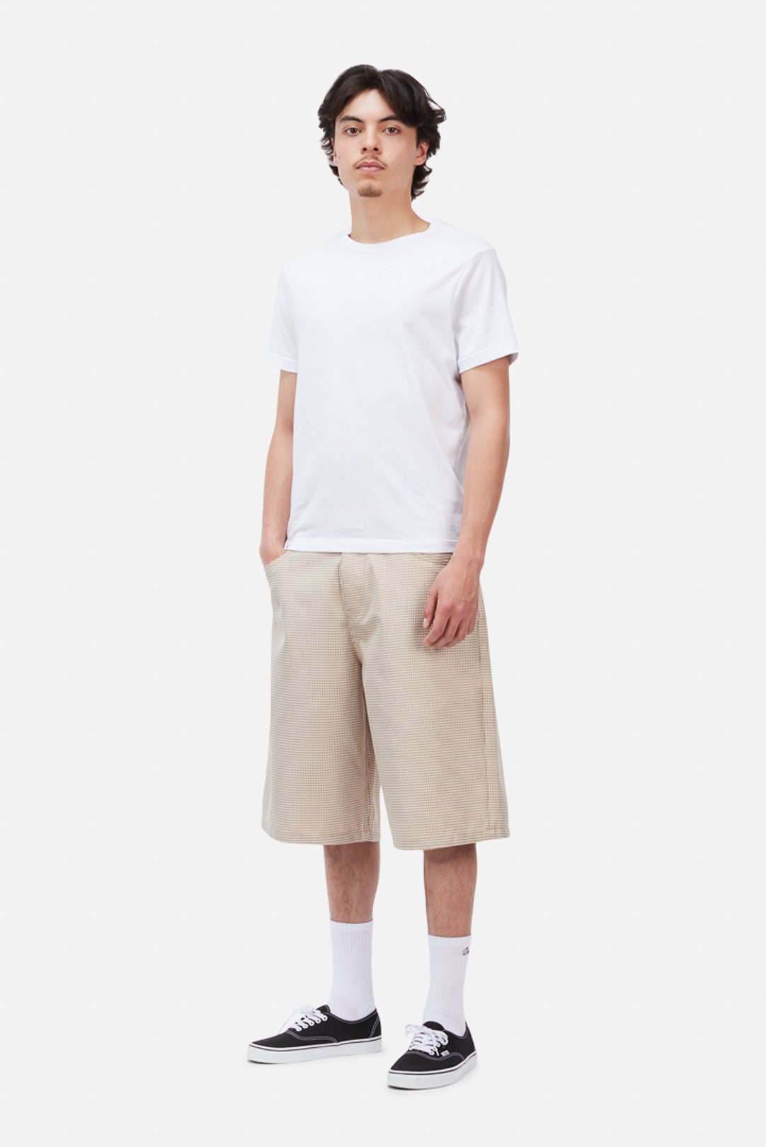 Baggy Houndstooth Shorts