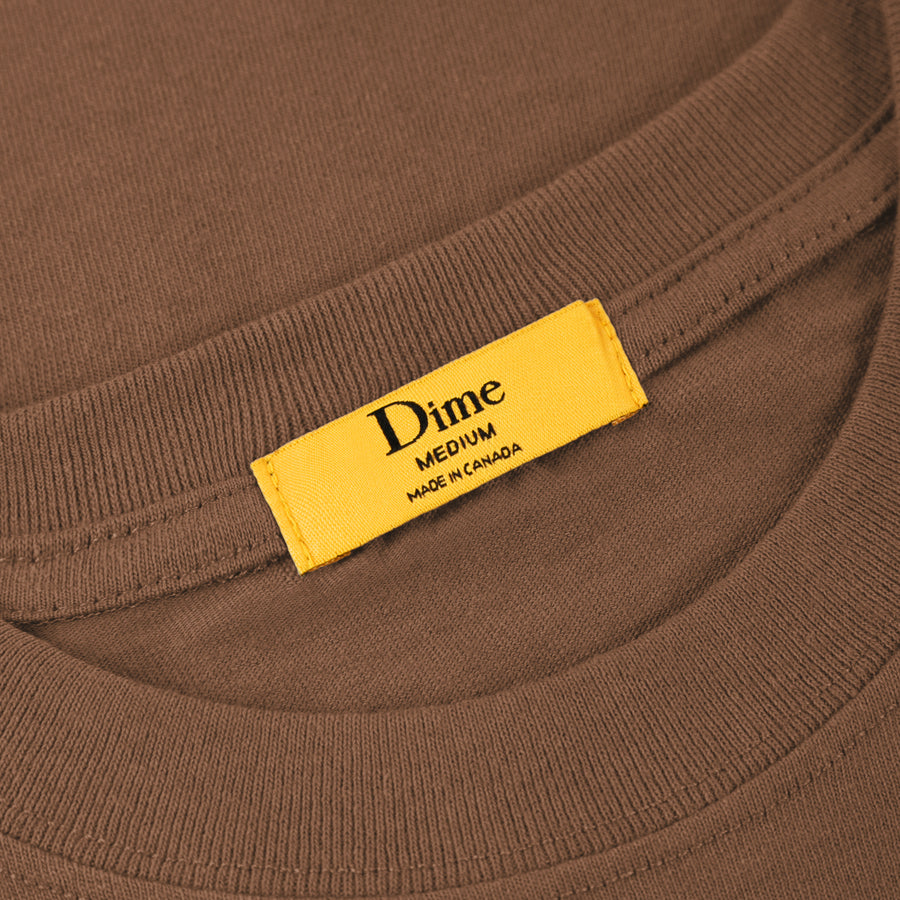 Classic Small Logo T-Shirt Brown | Dime