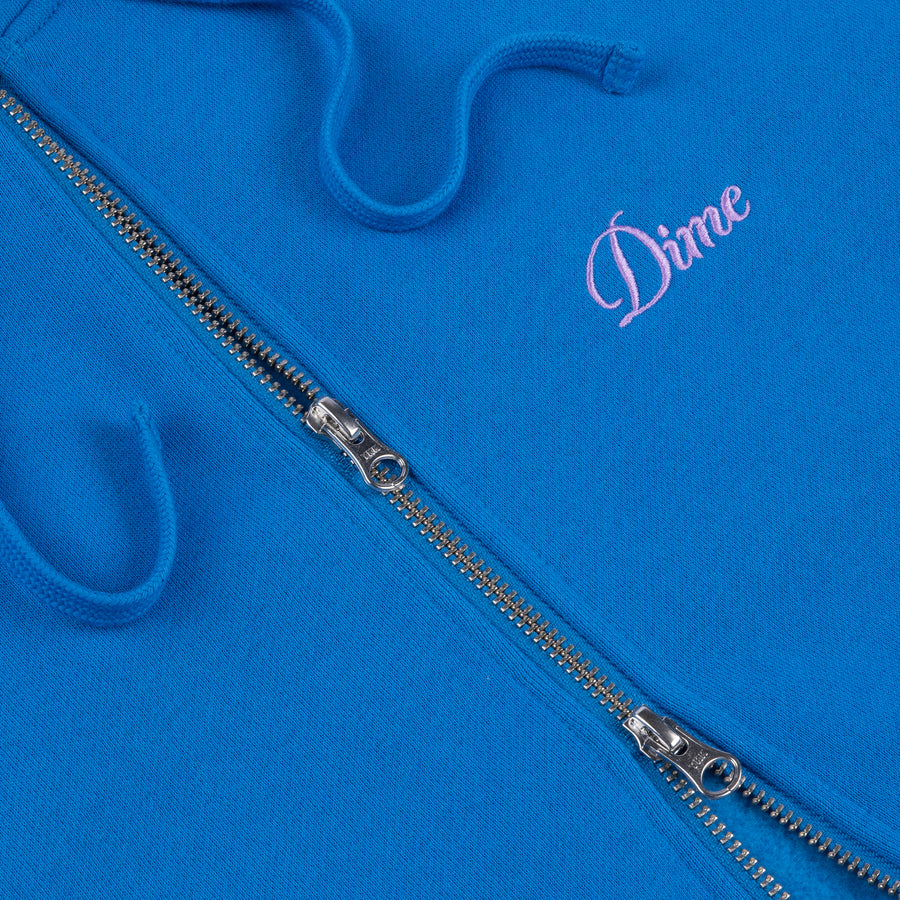 Hoodie Cursive Small Logo Zip