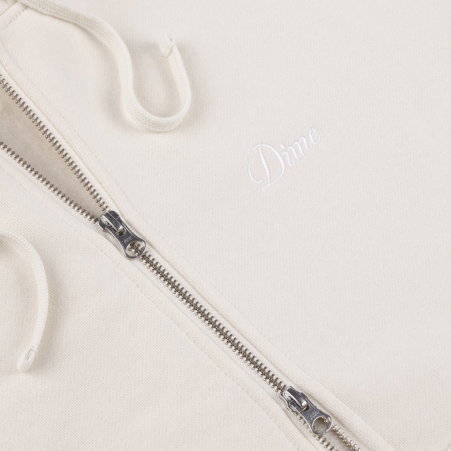 Hoodie Cursive Small Logo Zip