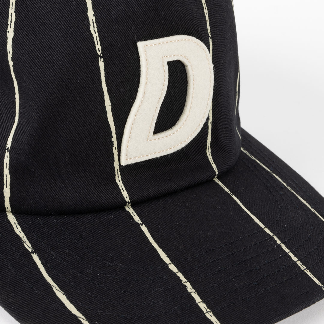 Pinstriped Worker Cap