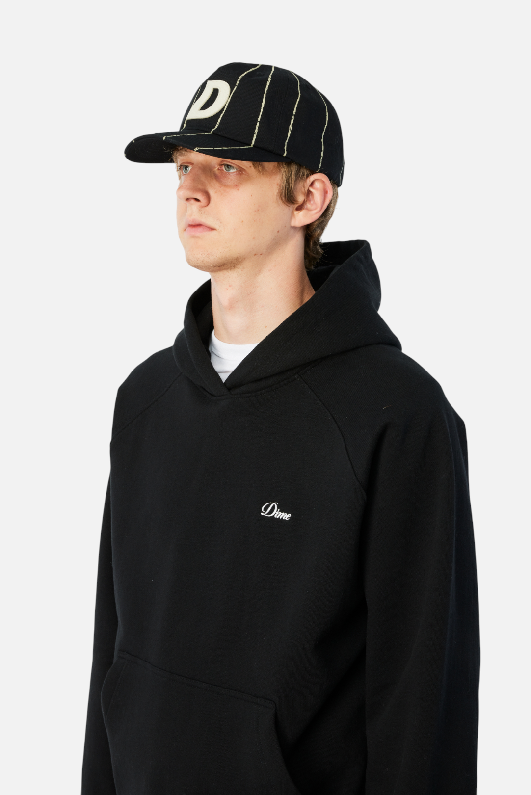 Pinstriped Worker Cap