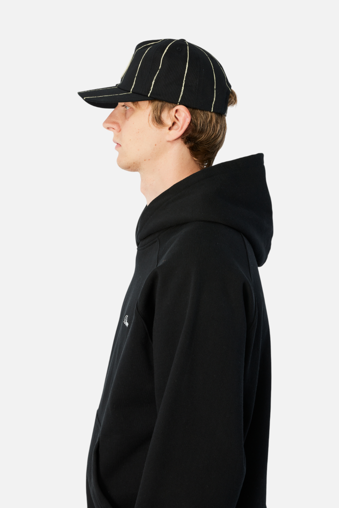 Pinstriped Worker Cap