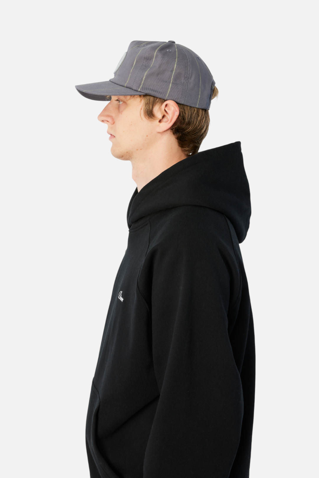 Pinstriped Worker Cap