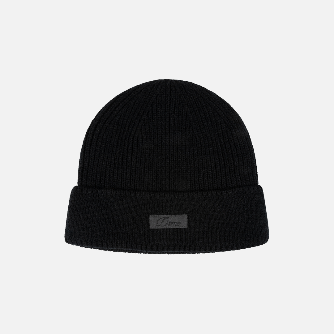 Cursive Rib Beanie