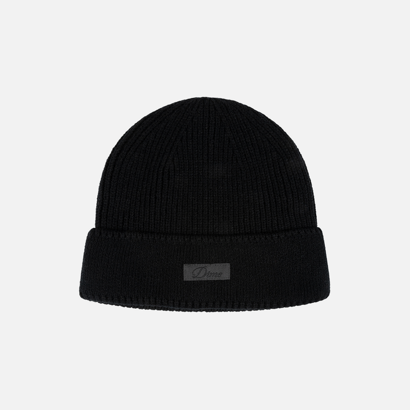 Cursive Rib Beanie – Dime