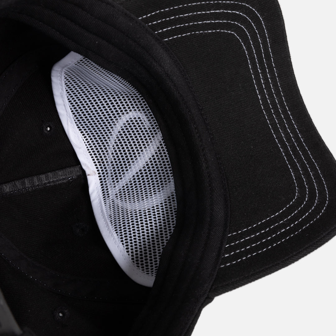Cursive Denim Worker Cap