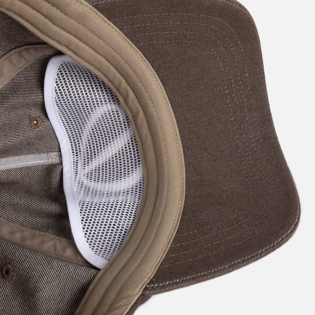 Cursive Denim Worker Cap