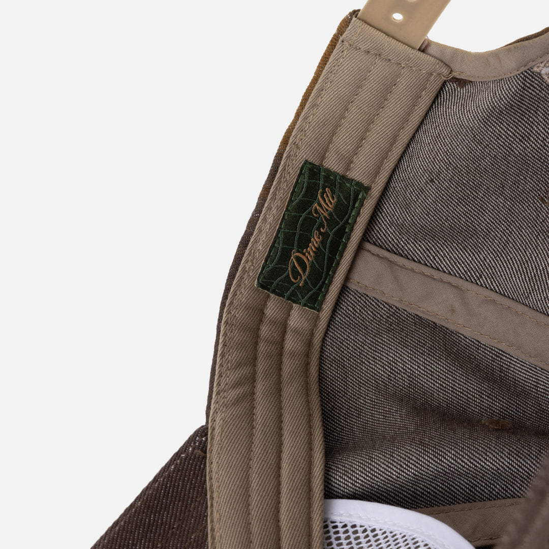 Cursive Denim Worker Cap