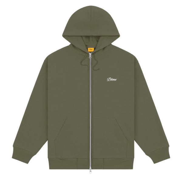 Cursive Zip Hoodie