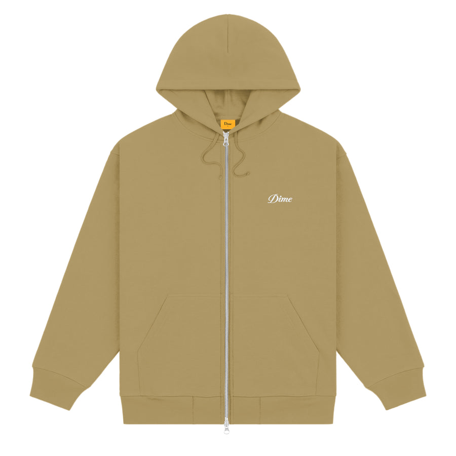 Cursive Zip-Hoodie