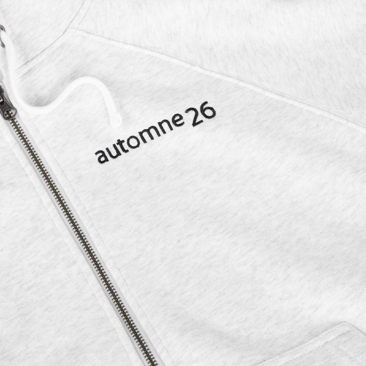 Grid Zip Hoodie