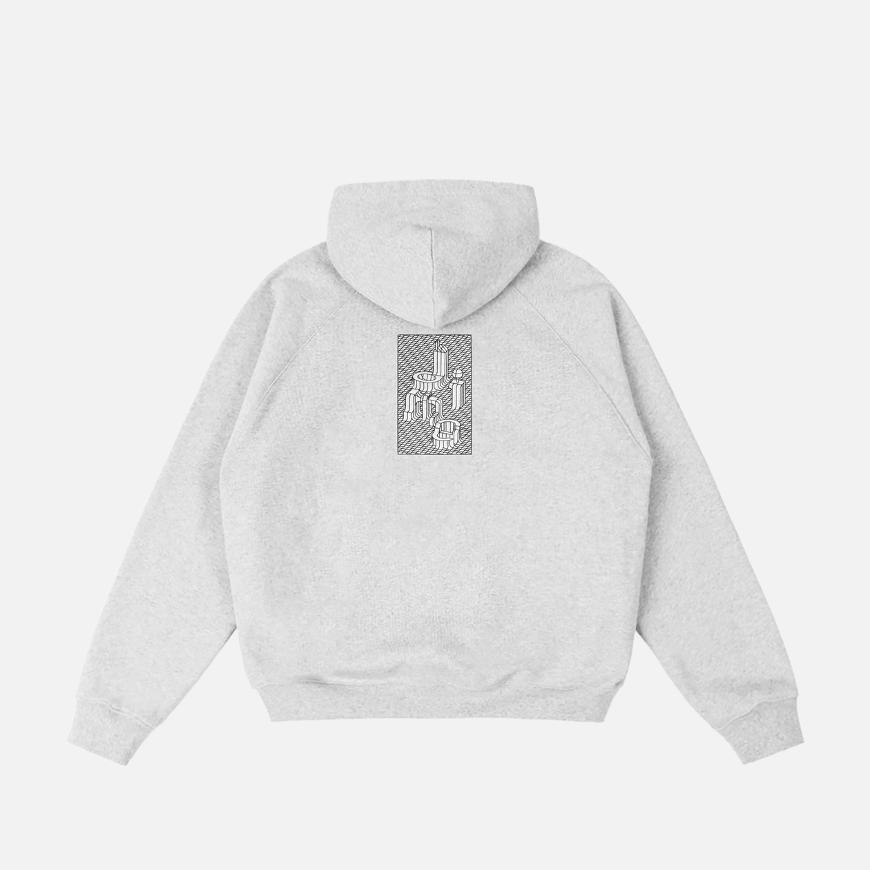 Grid Zip Hoodie