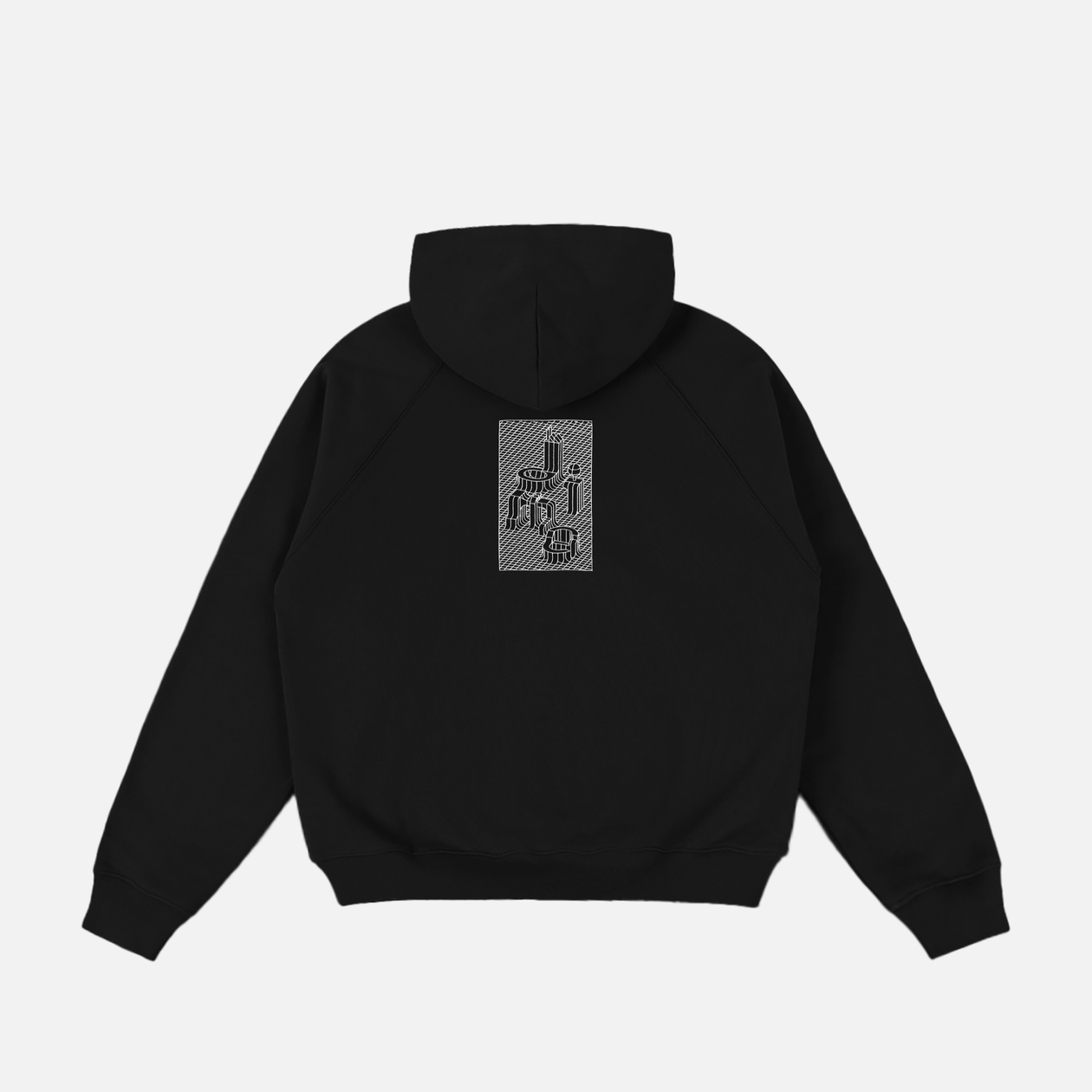 Grid Zip Hoodie