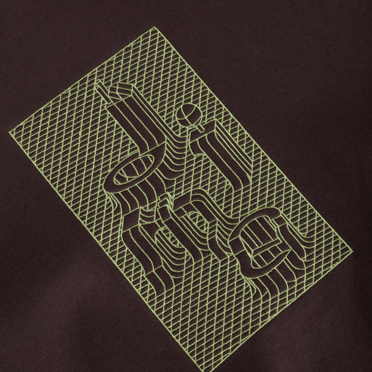 Grid Zip Hoodie