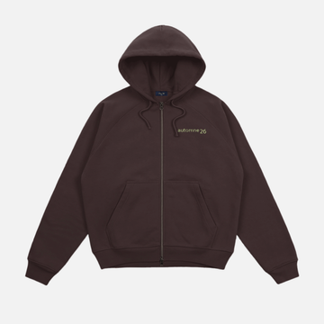 Grid Zip Hoodie