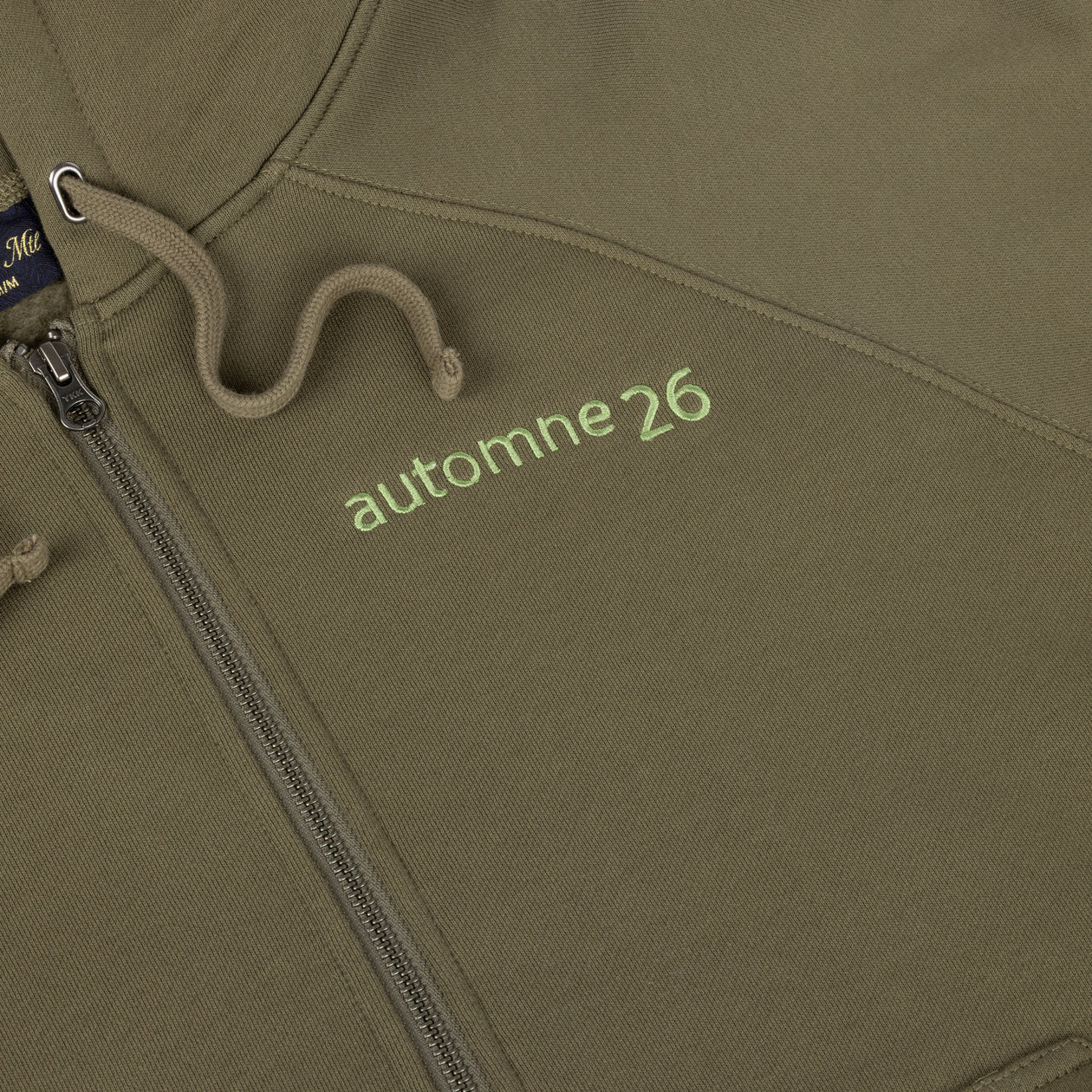 Grid Zip Hoodie