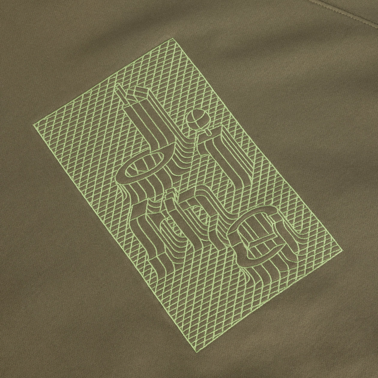 Grid Zip Hoodie