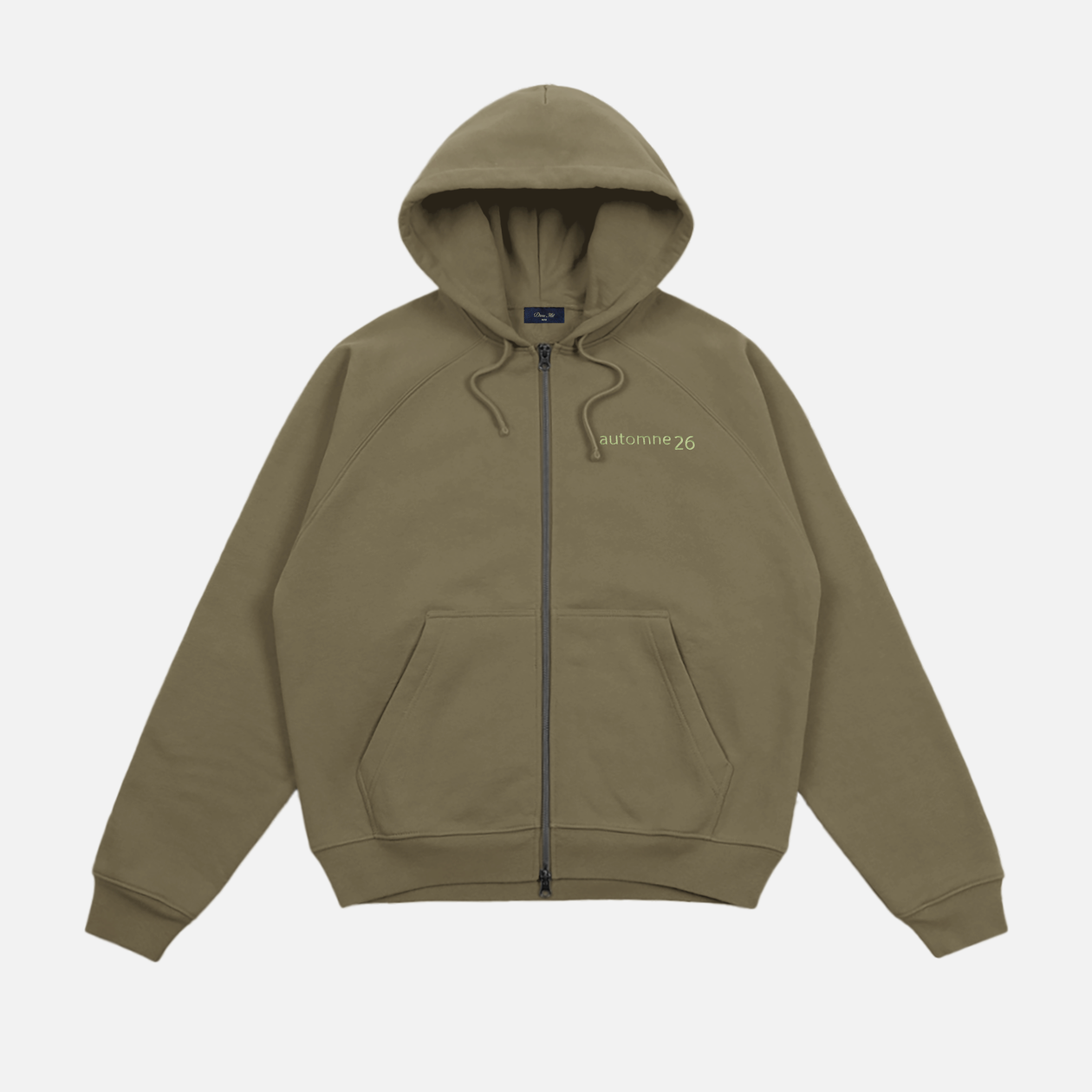 Grid Zip Hoodie