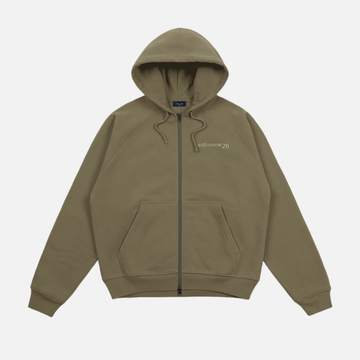 Grid Zip Hoodie