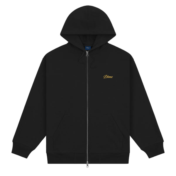 Hoodie Cursive Small Logo Zip