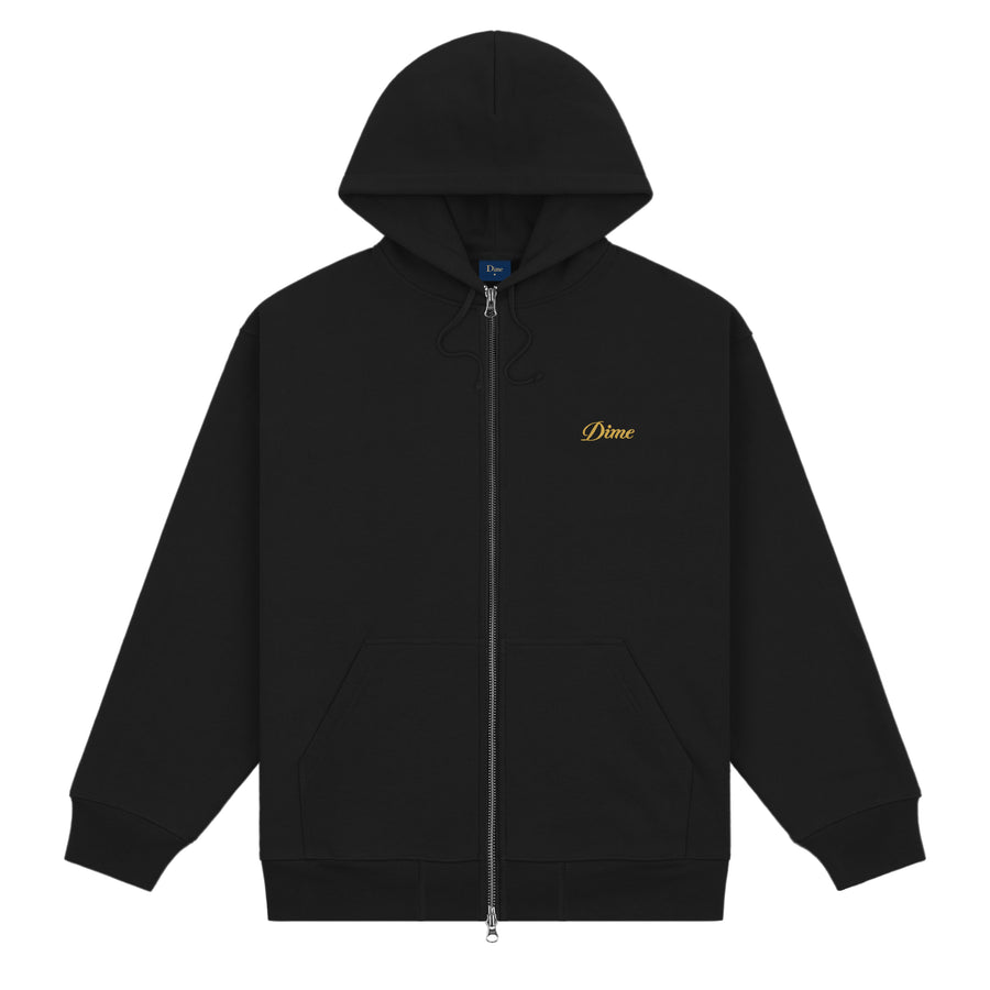 Hoodie Cursive Small Logo Zip