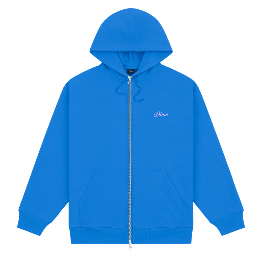 Hoodie Cursive Small Logo Zip