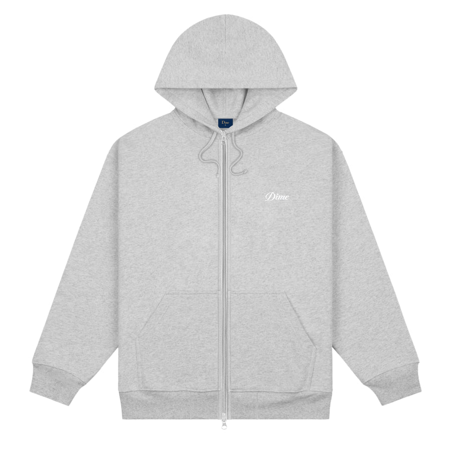 Hoodie Cursive Small Logo Zip