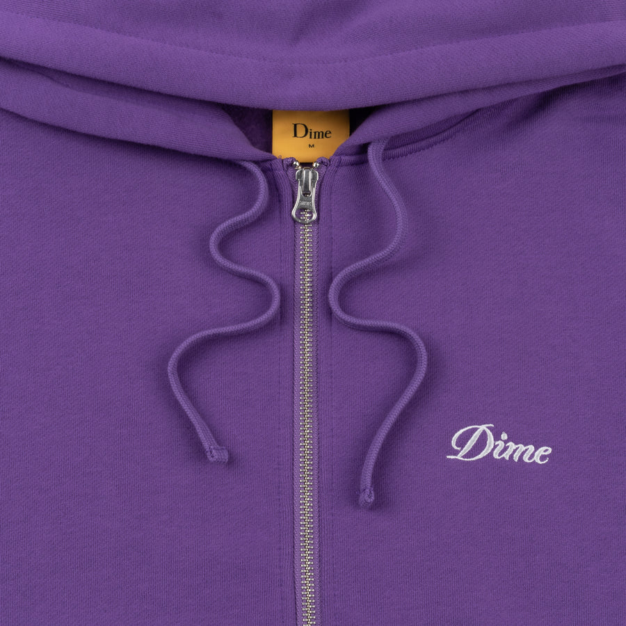 Cursive Zip Hoodie